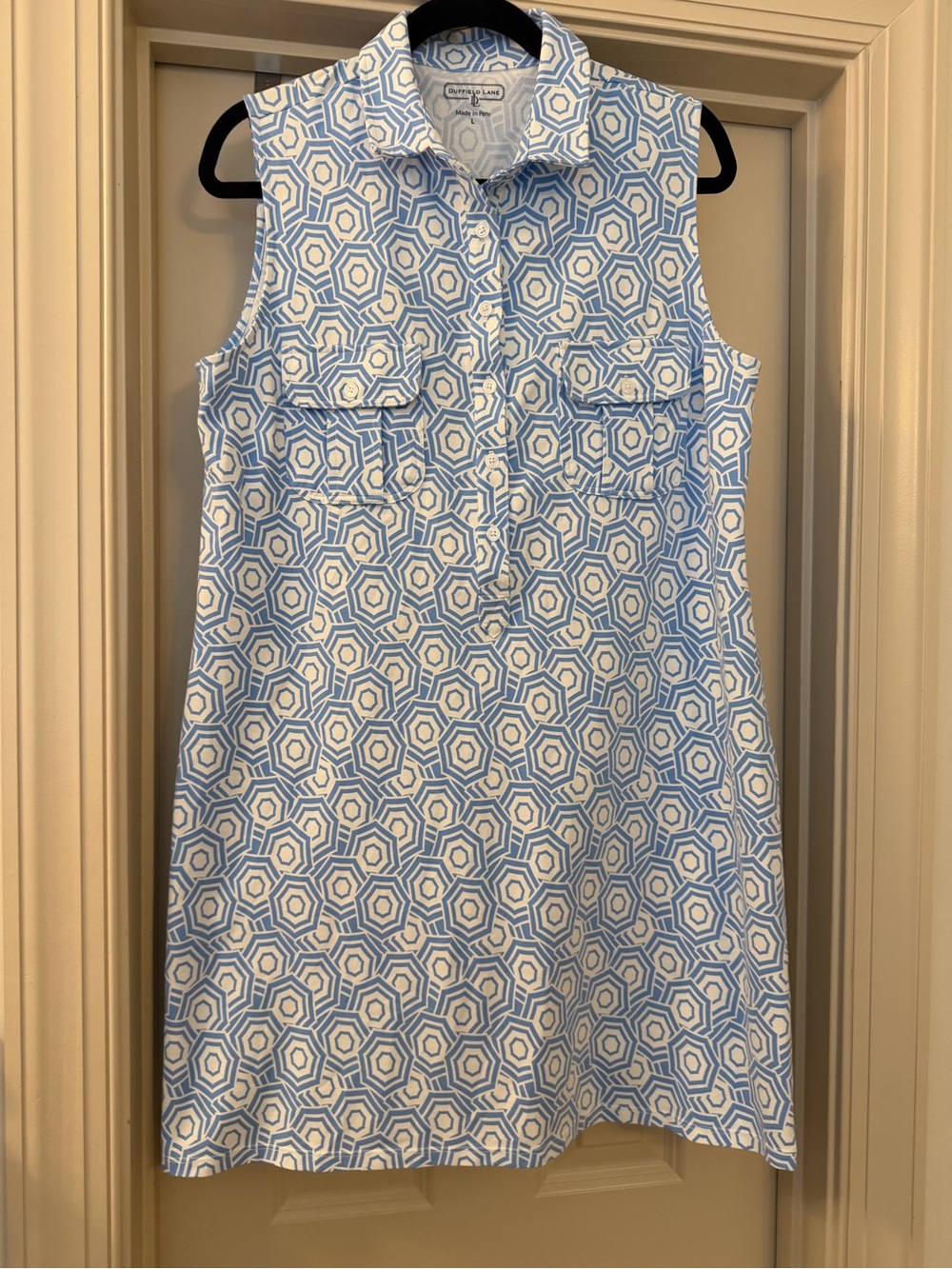 Duffield Lane The Opal Dress in Umbrella Sky